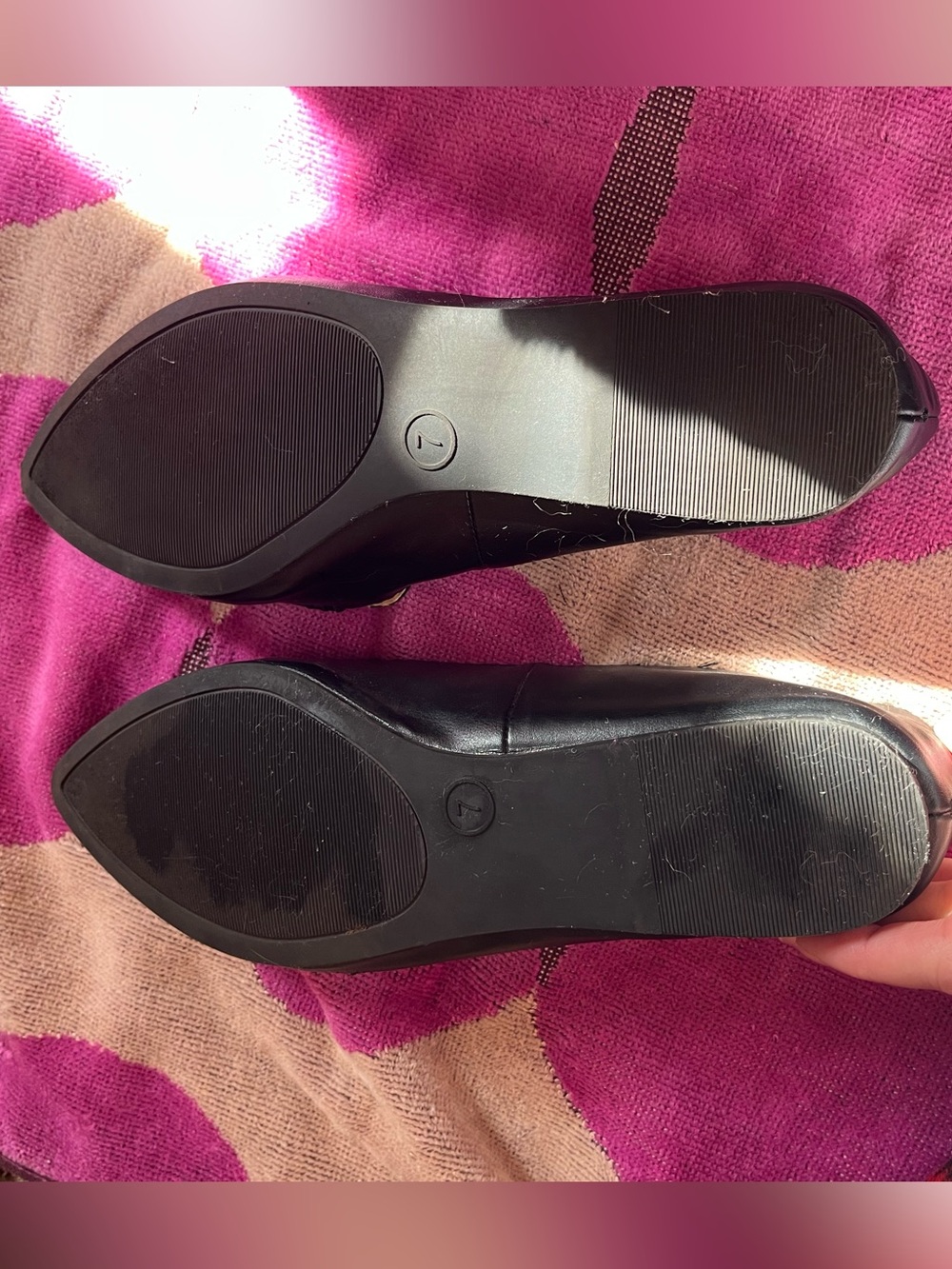 A New Day Pointed Toe Flats in Black - Picture 6 of 7